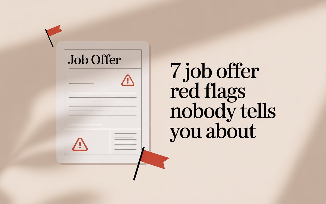 7 Job Offer Red Flags Nobody Tells You About Thumbnail